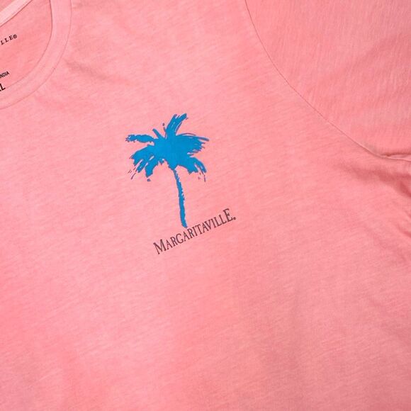 Margaritaville Vacay Vibes Crew Neck Tee - Burnt Coral - Size XL - Picture 2 of 5
